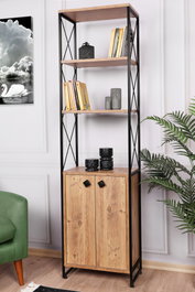 Hanah Home Tervel - Pine Estantería Industrial